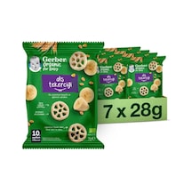 Organic Diş Tekerciği Tahıl Bazlı Ve Muzlu Bebek Ve Küçük Çocuk Ek Gıdası 7 X 28g