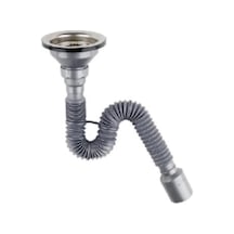 Çöpmak Kapalı Körüklü Evye Sifonu 50 Mm 1''