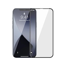 Apple Uyumlu iPhone 12 Pro Max 6.7 0.3mm 3d Full Tempered Cam Ekran Koruyucu 2adet Set- 1903 - Renk: Siyah
