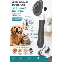Jasper Otomatik Evcil Hayvan Tüy Toplama Tarağı Pratik Tuşlu Pet Fırçası Kedi Köpek Tüy Tarama Fırça