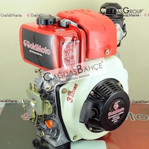 Goldmoto Gm178Fen-H Dizel Motor Marşlı 7 Hp Krank Mili Frezeli