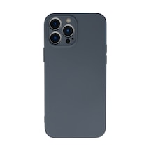 Apple iPhone Uyumlu 13 Pro - Kılıf Nano İçi Kadife Silikon - Gri