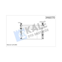 Kale Motor Su Radyatörü Bmw N20 N26 N55 B38 F20 F21 F22 F23 F30 F31 F34 F35 F32 F33 F36 Kale 346070 17118672104