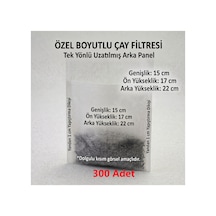 300 Adet Endüstriyel Demlik İçi Çay Filtresi Körüklü Kapaklı Çay Süzgeci Boş Demlik Poşeti Bonesi 15