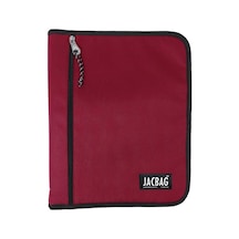 Jacbag Organizer Fermuarlı Dosya Çanta A4 Kırmızı