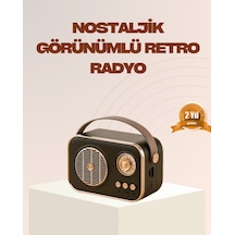 Retro - 817 - Bluetooth Radyo Nostaljik Tasarım, Tf Kart Ve - Shophnrl - Usb Destekli