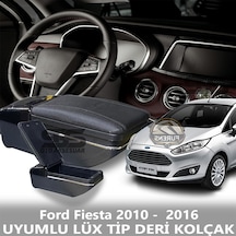 Ford Fiesta 2010 - 2016 Uyumlu Premium Deri Kol Dayama Kolçak Lüx Tip