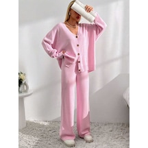 Sayzen Your Shine Basic Hirka Pantolon Alt-üst Takim Sy-2513 Pembe