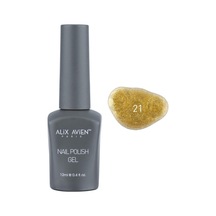 Lexroo Uv Kalıcı Sarı Simli Jel Oje 21 - Gel Polish - 12 Ml