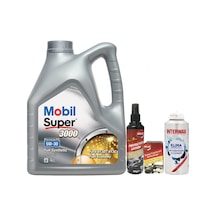 Mobil Super 5W-30 3000 Full Sentetik Motor Yağı 4 L + Gojo Set + Intermac Klima Temizleyici 150 ML