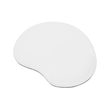 Newdaki Beyaz Yuvarlak Bilgisiyar Notebook Bileklik Destekli Ergonomik Optik Mousepad 19x23 cm