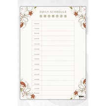 Günlük Planlayıcı - A4 Ebat Yapılacaklar - 30 Yaprak - Daily Planner - 0670 Çok Renkli