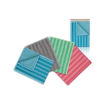 Mıclo Cleanıng Ekonomik Paket, Yağ & Kir Sökücü, İz Bırakmaz, Ekstra Emici, Hızlı Kuruyan Mikrofiber Temizlik Bezi, Mutfak, Banyo, Ofis, Kafe, Otel, Mağaza, Araba 4 Lü Paket Açık Bej