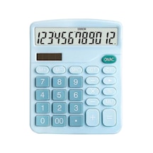 Pm-24066 12 Basamaklı Solarlı Elektronik Hesap Makinesi Beyaz - Çok Renkli