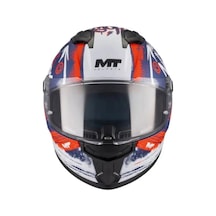Mt Stinger 2 Rocket C17 Kapalı Kask Siyah - Beyaz - Kırmızı