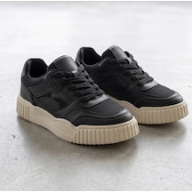 In Step Premium Serisi Kalın Tabanlı Siyah Kadın Sneaker