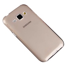 Samsung Galaxy J1 (J100) Kilif Soft Silikon Seffaf-Siyah Arka Kap 107181641