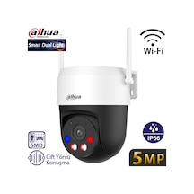 Dahua Ipc-pt1539da1-sw-pv 5mp 4mm Dahili Mik Ve Hoparlör Ip66 Wıfı Pan-tilt Kamera