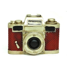 Peanelife Dekoratif Metal Fotoğraf Makinesi Obje Biblo Vintage