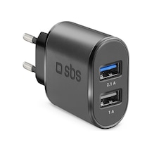 Sbs 15 Watt 2x Usb A Hızlı Seyahat Şarj Cihazı Siyah