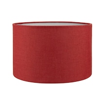Silindir Bordo Başlık Abajur Şapkası Kumaş Çap 30 Cm A855 Bordo
