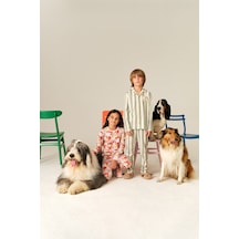 Penti Kız Çocuk Pembe Fur-ever Friends Pamuklu Uzun Kollu 2li Pijama Takımı