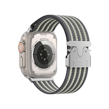 Watch 49mm Ogaa Krd-133 Naylon Kumaş Hasır Örgülü Kordon - Gri