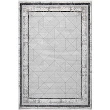 Çam Halı Lavin 4805 Gri Enti Halı Modern Desenli Makine Halısı
