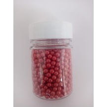 Dekoratif Şeker Boncuk Kırmızı 40 G (Pastalnd)