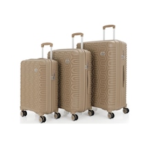 Mçs Üçlü Polipropilen Valiz Seti V377 S23sy1000058-set 00026 Şampanya