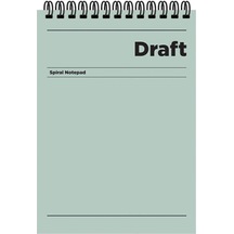 A5 Çizgili Bloknot Draft - Yeşil Yeşil