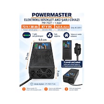 Powermaster 72v 38a Elektrikli Motor Bisiklet Şarj Cihazı Aleti Adaptörü Fanlı T-tipi T Kafalı 72 Diğer