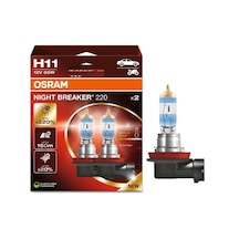 Osram 12v H11 Ampul 55w +%220 Fazla Işık Nıght Breaker 200 2 Ad