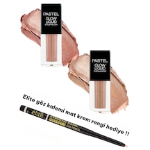 Pastel Glow Liquid Eyeshadow - Likit Far 222 Golden Cage + 221 Dreamland + Hediye Kalem 221-222
