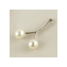 İnci - 4 - Yuvarlak Klipsi - Myceshop - Firkete Beyaz