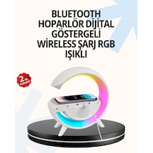 15w Hızlı Şarj Destekli Led Atmosfer Işığı Ve Alarm Fonksiyonlu Lamba Çok Renkli