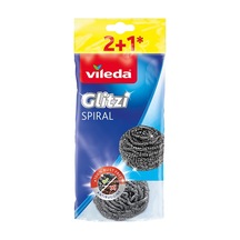 Vileda Ovma Teli 3lü - Paslanmaz Çelik, Zor Lekelere Karşı Etkili Temizlik 4'li Avantaj Paketi Tarı