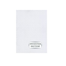 Yumuşak Kapak 20x27 Envanter Defteri Numaralı 25yaprak