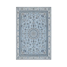 Kartela Halı Suma Halı Jüt Taban Dokuma Halı Mavi - 120 X 180 Cm