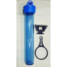 Uzun Versiyon Su Arıtma Filtre Kabı Saydam 20Inch 1/2