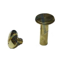 Cilt Menü, Katalog, Kartela Vidası, 13mm - Sarı, 1 Adet 0.45 CM