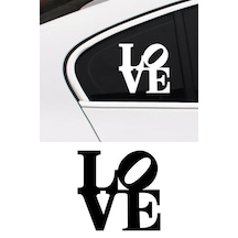 Love Sticker, Oto Sticker, Motor Sticker, Kelebek Cam Sticker 15x15 Cm