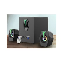 2+1 Ses Sistemi Fm Radyo Bluetooth Sd Kart Usb Girişli Hoparlör Uzaktan Kumandalı