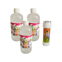 3 Adet Köpük Tabancası Yedek Baloncuk Solüsyonu 500 Ml + 1 Adet Küçük Köpük Baloncuk Oyuncağı