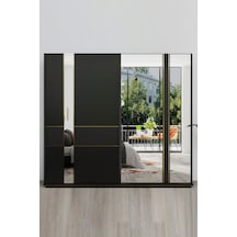 Modalife Aynalı Sürgülü Gardırop Antrasit