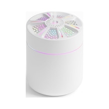 Busstier Led Işıklı Mini Aroma Difüzör Beyaz Usb Hava Nemlendirici Sessiz Çalışan Taşınabilir Nem Makinesi Mas