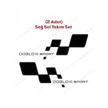 Doblo 3 Kapı Altı Sticker Fiat Doblo 3 Sticker Oto Sticker