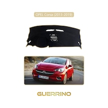 Opel Corsa 2013-2019 Torpido Koruma Halısı Bej Kenar
