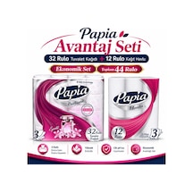 Papia Tuvalet Kağıdı 3 Katlı 32 Li + 12 Li Kağıt Havlu Klasik