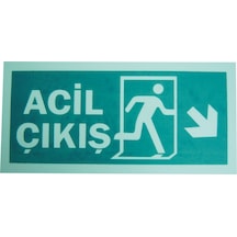 Lorex Acil Çıkış Fotolüminesan Yönlendirme Levhası (Aşağı Sağ)